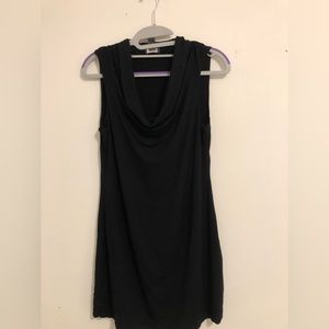 Kenneth Cole Black Cowl Neck Sleeveless Dress